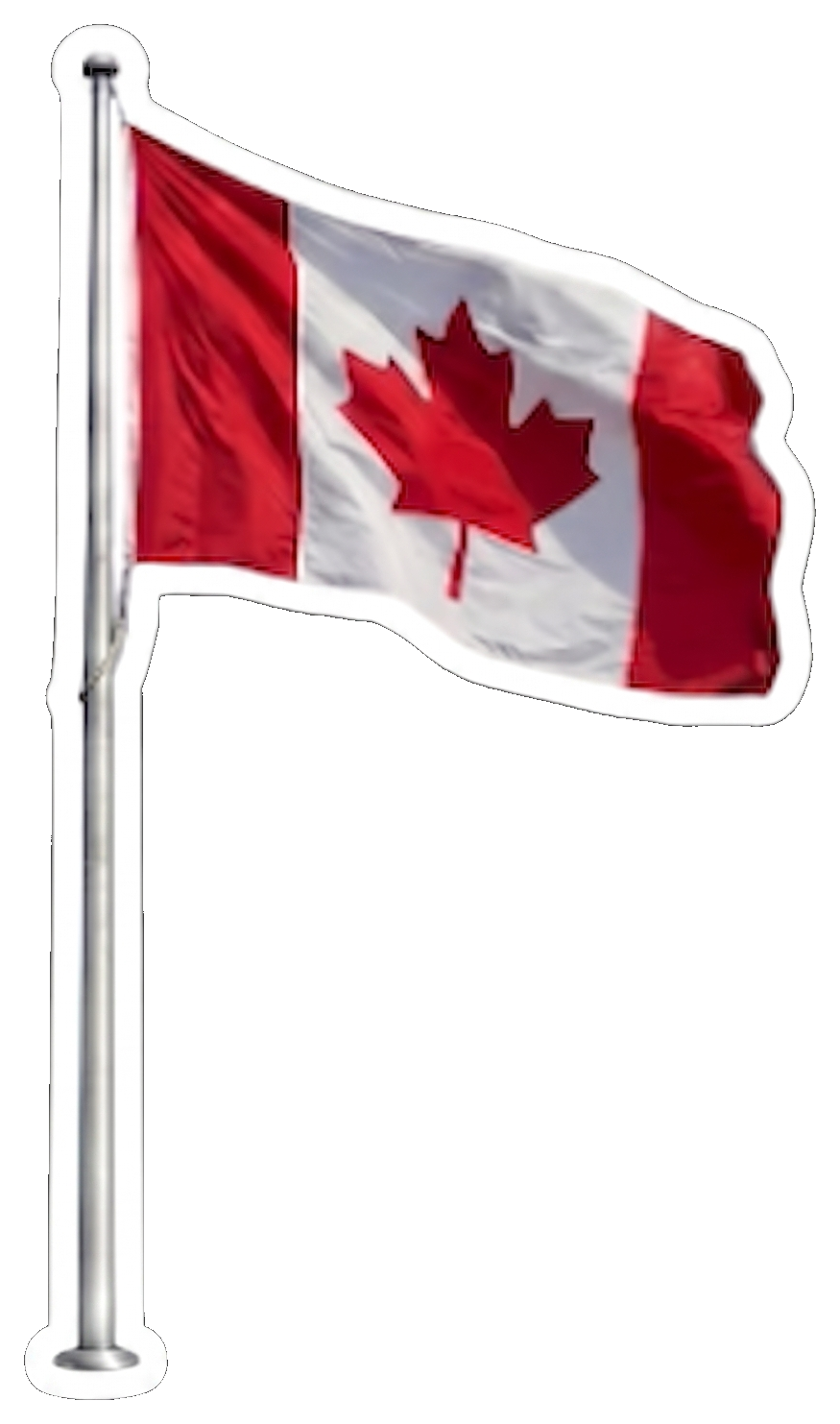 Canada flag sticker