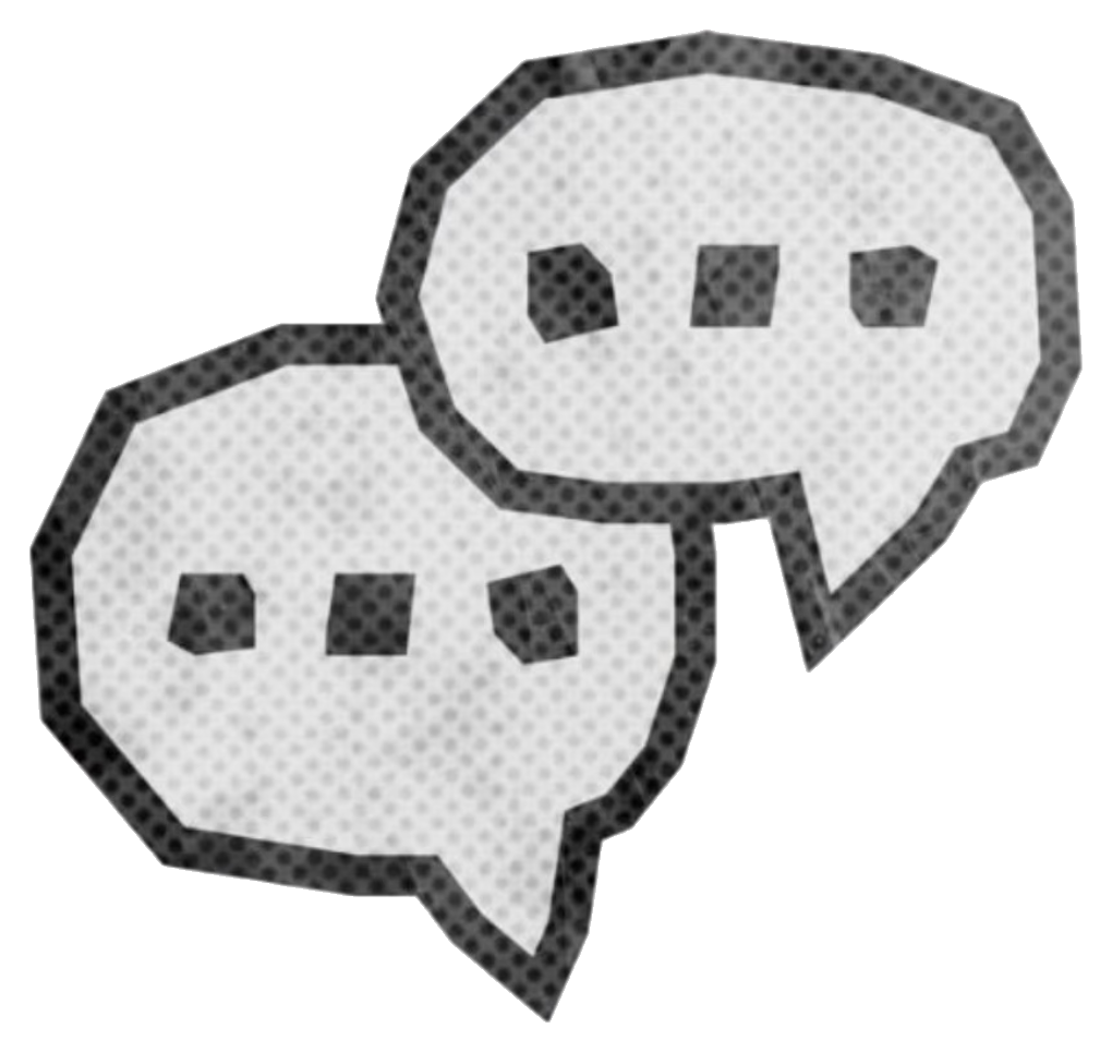 Chat bubbles sticker