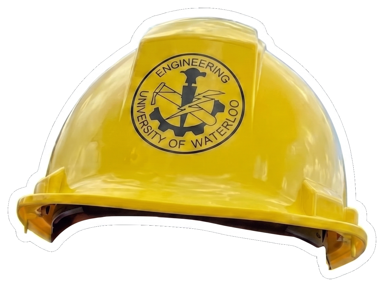 Waterloo hardhat sticker